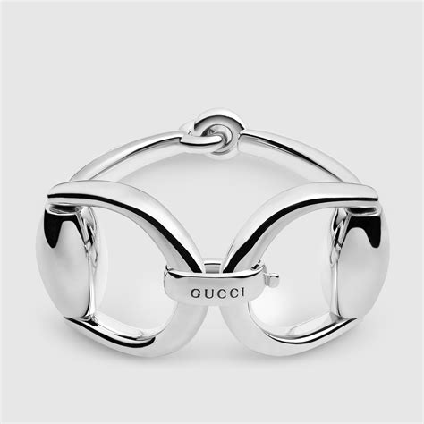 gucci silver horsebit jewelry|vintage Gucci Horsebit bracelet.